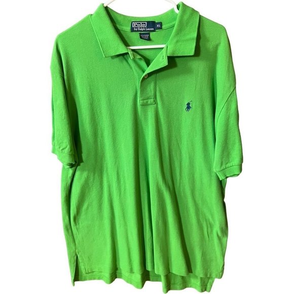 LAUREN Ralph Lauren Polo men's kelly green short sleeve polo shirt size XL - Picture 1 of 14